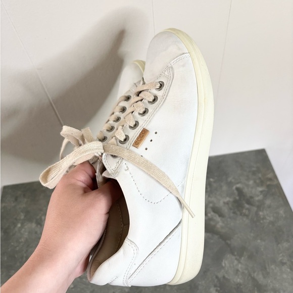 ECCO soft 7 low top leather sneaker grey size EU 37 (US 6-6.5) - Picture 3 of 9